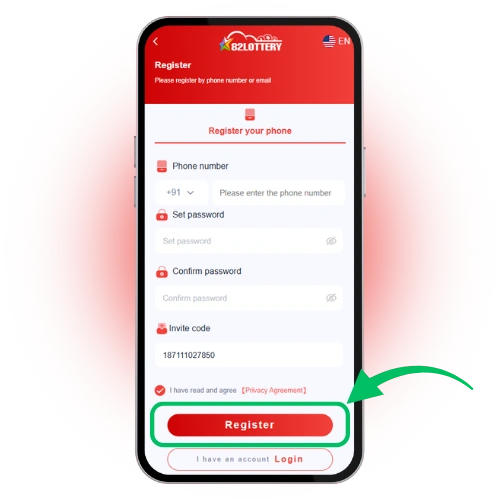 82 lottery accept terms and conditions