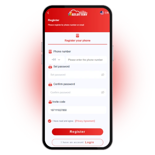 82 lottery find the sign up register options